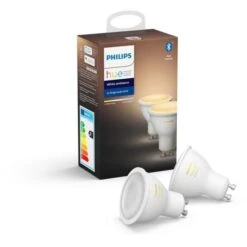 PHILIPS HUE Pack De 2 Ampoules White Ambiance - 5,5 W - GU10 - Bluetooth