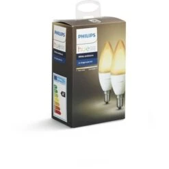PHILIPS HUE Pack De 2 Ampoules White Ambiance Flamme E14