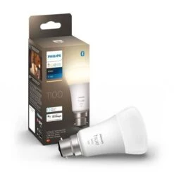 PHILIPS Hue White - Ampoule LED Connectée B22 Equivalent 75W - Compatible Bluetooth