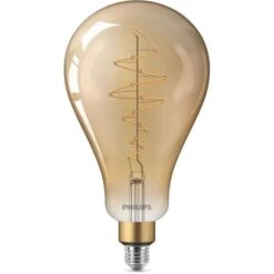 PHILIPS LED Giant Standard Vintage Filament Ballerina 6 - 5 équivalent 40W E27 - Claire Ambrée Blanc Chaud Comp Variateur