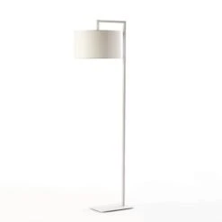 Pied De Lampadaire Métal Blanc Loren H 170 Cm