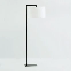 Pied De Lampadaire Métal Noir Loren H 170 Cm