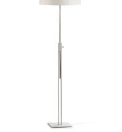 Pied De Lampadaire Réglable Métal Blanc Mila