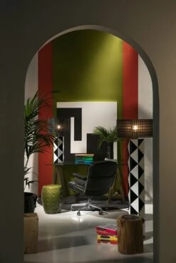 Pied De Lampadaire Verre Noir Et Blanc Miou -OSRAM || Philips || Bosch Soldes pied de lampadaire verre noir et blanc miou 8435471825784 324126