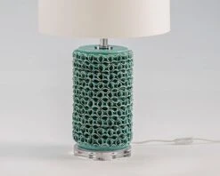 Pied De Lampe En Céramique Vert Charlie