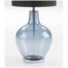 Pied De Lampe En Verre Bleu Patricias