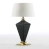 Pied De Lampe En Verre Noir Avec Socle Doré Gracias -OSRAM || Philips || Bosch Soldes pied de lampe en verre noir avec socle dore gracias 8435471817970 239735