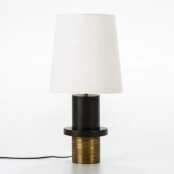 Pied De Lampe Métal Doré Et Noir Carl H 36 Cm -OSRAM || Philips || Bosch Soldes pied de lampe metal dore et noir carl h 36 cm 8435471823872 239705