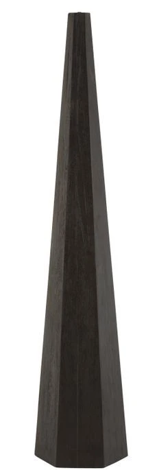 Pied De Lampe Octogonale En De Bois Noir Jaya H 141 Cm