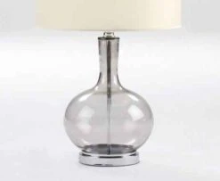 Pied De Lampe Verre Fumé Patricias