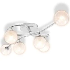 Plafonnier Avec 6 Abats-jour G9 Chromé