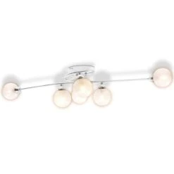 Plafonnier Avec 6 Abats-jour G9 Chromé -OSRAM || Philips || Bosch Soldes plafonnier avec 6 abats jour g9 chrome 8718475532286 605841