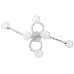 Plafonnier Avec 6 Abats-jour G9 Chromé -OSRAM || Philips || Bosch Soldes plafonnier avec 6 abats jour g9 chrome 8718475532286 605844