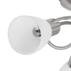 Plafonnier Avec Abat-jour En Verre Pour 3 Ampoules E14 -OSRAM || Philips || Bosch Soldes plafonnier avec abat jour en verre pour 3 ampoules e14 3666722454421 772133