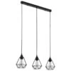 Plafonnier Avec Design De Diamant Noir 3 Ampoules E27 2 -OSRAM || Philips || Bosch Soldes plafonnier avec design de diamant noir 3 ampoules e27 3666722448765 788215