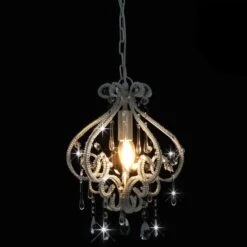 Plafonnier Avec Perles Blanc Rond E14 -OSRAM || Philips || Bosch Soldes plafonnier avec perles blanc rond e14 3666722463416 744400