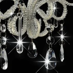 Plafonnier Avec Perles Blanc Rond E14 -OSRAM || Philips || Bosch Soldes plafonnier avec perles blanc rond e14 3666722463416 744402