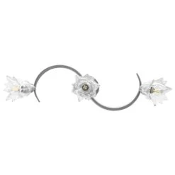 Plafonnier Et Abat-jour Verre Transparent 3 Ampoules E14 Tulipe 2 -OSRAM || Philips || Bosch Soldes plafonnier et abat jour verre transparent 3 ampoules e14 tulipe 3666722461160 748091