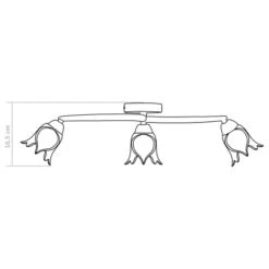 Plafonnier Et Abat-jour Verre Transparent 3 Ampoules E14 Tulipe 2 -OSRAM || Philips || Bosch Soldes plafonnier et abat jour verre transparent 3 ampoules e14 tulipe 3666722461160 748095