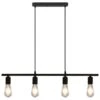 Plafonnier Noir 80 Cm E27 -OSRAM || Philips || Bosch Soldes plafonnier noir 80 cm e27 8719883563206 788086