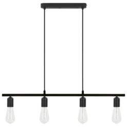 Plafonnier Noir 80 Cm E27 -OSRAM || Philips || Bosch Soldes plafonnier noir 80 cm e27 8719883563206 788088