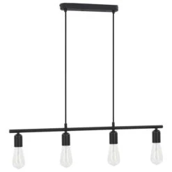 Plafonnier Noir 80 Cm E27 -OSRAM || Philips || Bosch Soldes plafonnier noir 80 cm e27 8719883563206 788090