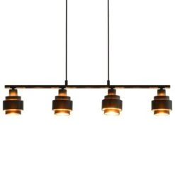 Plafonnier Noir 82 Cm E14 -OSRAM || Philips || Bosch Soldes plafonnier noir 82 cm e14 3666722503310 622145