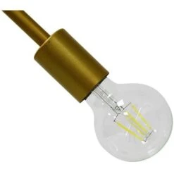 POP Lampadaire Balancier En Métal - 23 X 23 X H.140 Cm - Or - E27 25W -OSRAM || Philips || Bosch Soldes pop lampadaire balancier en metal 23 x 23 x h 140 cm or e27 25w 3611510029152 565179