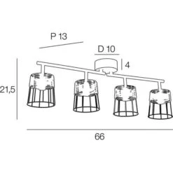 Spot Indah - Métal Et Rotin - 4 L - E14 - 40 W - Noir - COREP -OSRAM || Philips || Bosch Soldes spot indah metal et rotin 4 l e14 40 w noir corep 3188000776563 1136155