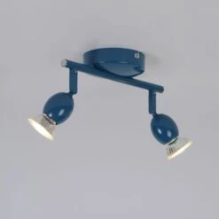 Spot LED Mely - Métal - 2 L - GU10 - 5 W - Pétrole - COREP -OSRAM || Philips || Bosch Soldes spot led mely metal 2 l gu10 5 w petrole corep 3188000778482 1243843