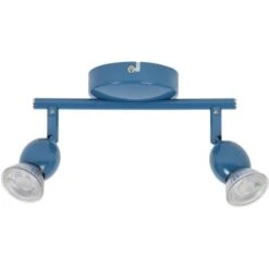 Spot LED Mely - Métal - 2 L - GU10 - 5 W - Pétrole - COREP -OSRAM || Philips || Bosch Soldes spot led mely metal 2 l gu10 5 w petrole corep 3188000778482 1243845