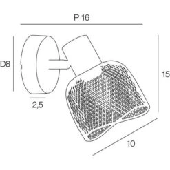 Spot Ottawa - Métal - 1 L - E14 - 25 W - Noir - COREP -OSRAM || Philips || Bosch Soldes spot ottawa metal 1 l e14 25 w noir corep 3188000778185 1133517