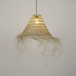 Suspension Atlas - Alfa Fibres Végétales - Conique - E27 - Ø40 Cm - Naturel -OSRAM || Philips || Bosch Soldes suspension atlas alfa fibres vegetales conique e27 40 cm naturel 3188000777508 1133309