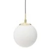 Suspension Boule - Ø 20 Cm - Blanc