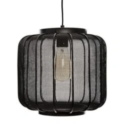 Suspension En Métal - Ø 28 Cm - Noir