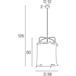 Suspension Hikari - Tissu Et Bambou - Lanterne - E27 - Ø35 Cm - Noir -OSRAM || Philips || Bosch Soldes suspension hikari tissu et bambou lanterne e27 35 cm noir 3188000774026 1136098