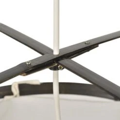 Suspension Hikari - Tissu Et Bambou - Lanterne - E27 - Ø35 Cm - Noir -OSRAM || Philips || Bosch Soldes suspension hikari tissu et bambou lanterne e27 35 cm noir 3188000774026 1136100