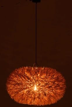 Suspension Lampe/abat Jour Ovale Rotin Naturel Sasha H 45.5 Cm -OSRAM || Philips || Bosch Soldes suspension lampe abat jour ovale rotin naturel sasha h 45 5 cm 5400924206031 1369071