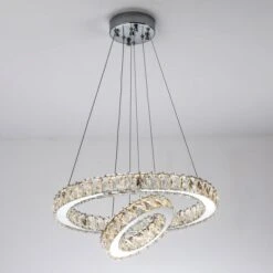 Suspension LED Métal Et Verre Transparent Cebhi -OSRAM || Philips || Bosch Soldes suspension led metal et verre transparent iceberg 3327480054932 557897