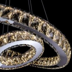 Suspension LED Métal Et Verre Transparent Cebhi -OSRAM || Philips || Bosch Soldes suspension led metal et verre transparent iceberg 3327480054932 557899