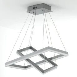 Suspension LED Métal Gris Solys -OSRAM || Philips || Bosch Soldes suspension led metal gris solax 3327480054956 532642