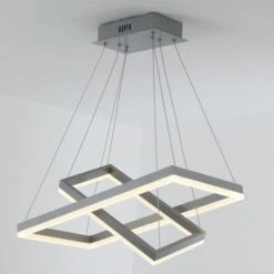 Suspension LED Métal Gris Solys -OSRAM || Philips || Bosch Soldes suspension led metal gris solax 3327480054956 532643