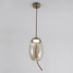 Suspension LED Verre Transparent Fumé Dalia -OSRAM || Philips || Bosch Soldes suspension led verre transparent fume odalia 3327480055144 557854