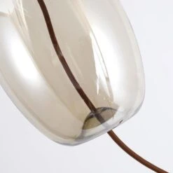 Suspension LED Verre Transparent Fumé Dalia -OSRAM || Philips || Bosch Soldes suspension led verre transparent fume odalia 3327480055144 557856