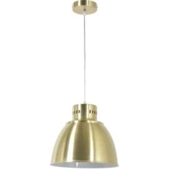 Suspension - Métal Alu Brossé - H 27,5 X Ø 30,5 Cm - Laiton Brossé