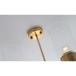 Suspension Métal Doré 6 Lampes Picko -OSRAM || Philips || Bosch Soldes suspension metal dore 6 lampes olympic 3327480055076 532624