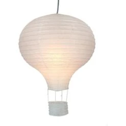 Suspension Montgolfiere Blanc Iris H 50 Cm