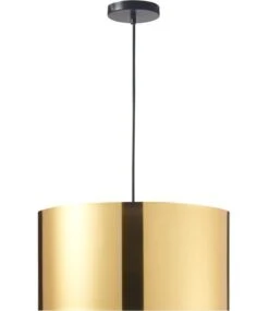 Suspension PVC Doré Et Chromé Veli