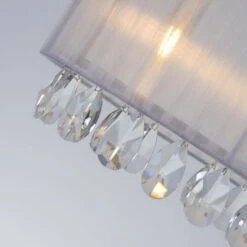 Suspension Tissu Blanc Nimalos -OSRAM || Philips || Bosch Soldes suspension tissu blanc solamine 3327480055212 532547