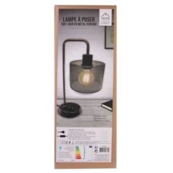 THE HOME DECO LIGHT Lampe A Poser LA12056 - Gris Perforé Socle Marbre M4 -OSRAM || Philips || Bosch Soldes the home deco light lampe a poser la12056 gris perfore socle marbre m4 3664944048800 438372